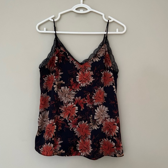 LITTLE MOON Navy Floral Marigold Camisole - Picture 4 of 8
